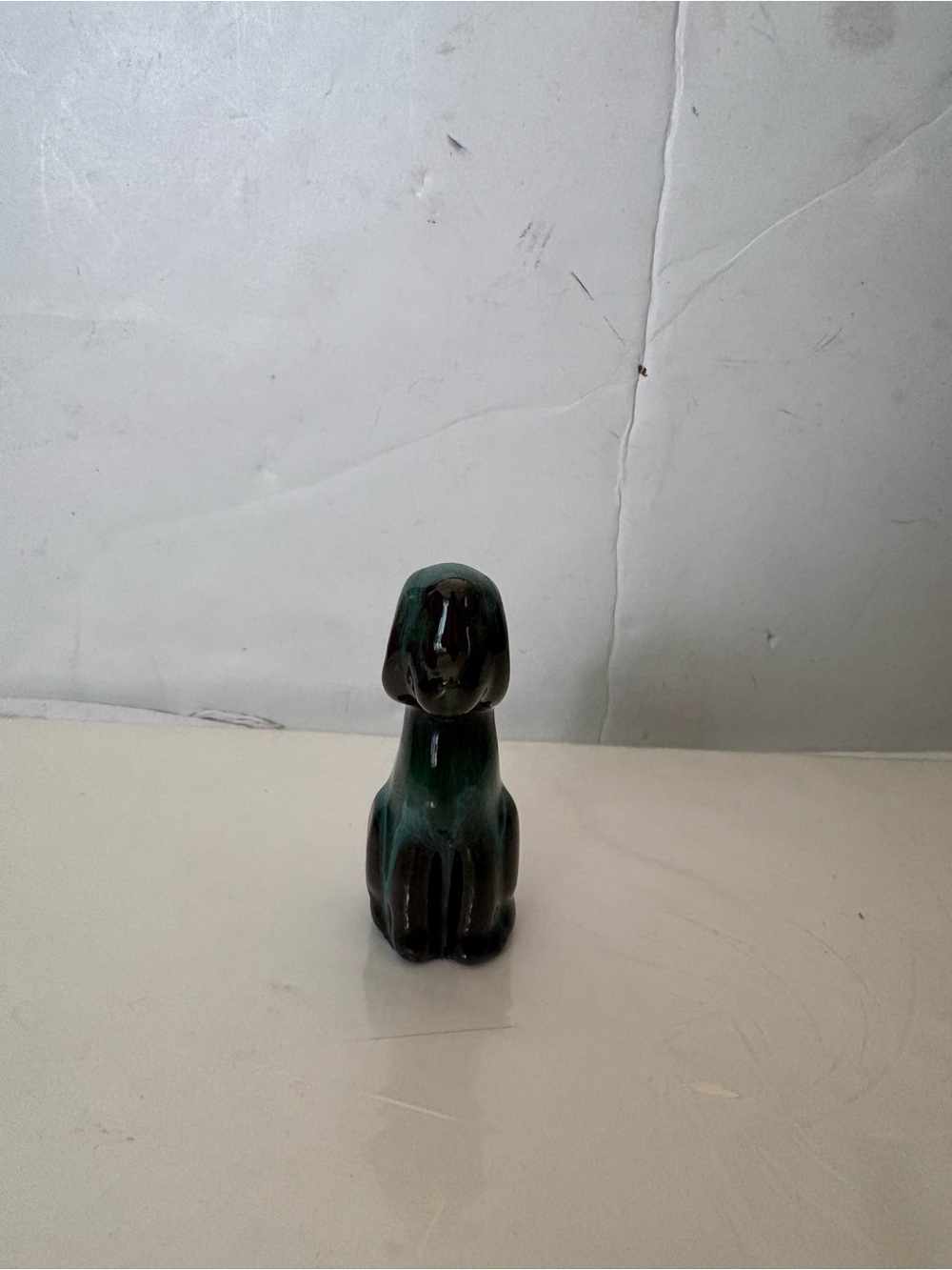 Vintage Blue mountain pottery dog figurine
